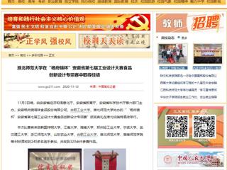 【中国高校之窗】：2026世界杯官网在“杨府锦杯”安徽省第七届工业设计大赛食品创新设计专项赛中取得佳绩